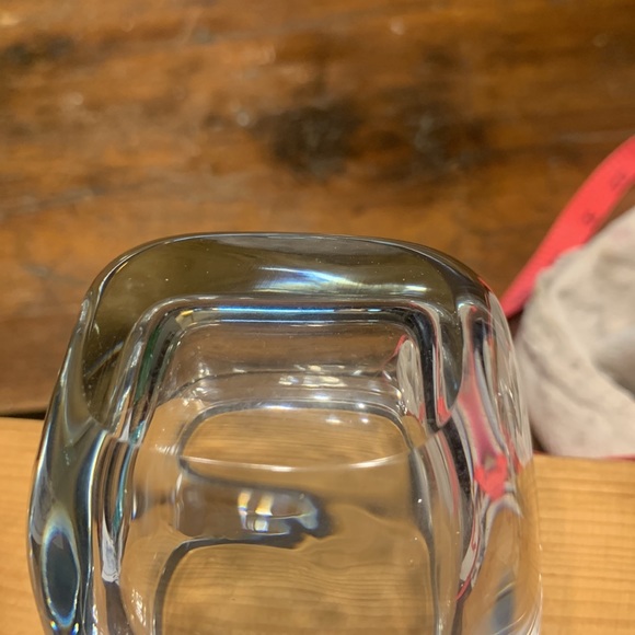 VINTAGE 30’s-60’s CRYSTAL GLASS BOWL VASE SWEDEN STROMBERG? - Picture 6 of 13